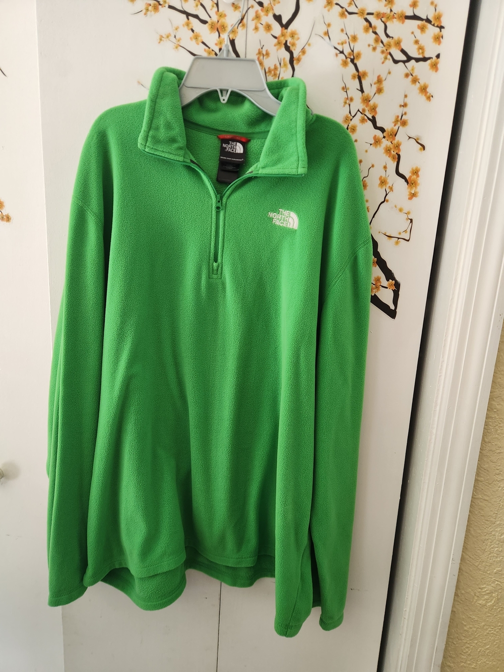 The North Face Men’s Bright Green Half-Zip Fleece Pullover